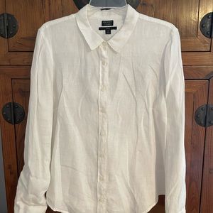 Beautiful white linen shirt. Baird McNutt Irish Linen for J. Crew. Worn once.
